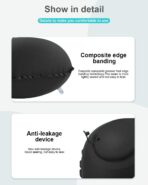 Inflatable U-Shaped Neck Pillow–Auto-Inflating, Portable Travel Pillow for Neck Support, Perfect for Flights and Outdoor Adventures Black LCC1258-03 - Image 5