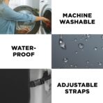 lebogner Back Seat Cover for Kids, 2 Pack X-Large Waterproof Kick Mats Backseat Protector, Durable Car Seat Back Protectors for Vehicles to Protect from Dirt, Mud & Scratches, Fits Most SUVs and Vans - Image 7