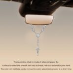 Ohleats Car Rosary for Rearview Mirror, Personalized Rear View Cross Blessing Beads Decor, Auto Rearview Catholic Rosary Hanging Pendant, Car Interior Hanging Accessories (Silver) - Image 4