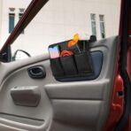 Car Window Armrest Storage Box: Leather Door Side Pad Organizer with Cushion Pocket, Universal Car Accessory for Vehicle Truck Console Elbow Support Black - Image 3