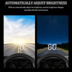 Heads Up Display for Cars for Nissan Teana/Terrano India/Terra 2008-2025,OBD2 Gauge Display GPS Digital Speedometer HUD Windshield Projector with Sunshade Adjustable Brightness - Image 5