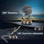 Upgraded Vacuum Magnetic Car Phone Holder for MagSafe, 360° Rotation, 96LBS Ultra Suction Cup Mount for iPhone & Android, Car/Gym/Mirror - Image 2