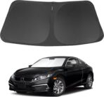 Windshield Sun Shade Custom Fit for 2016-2021 Honda Civic Accessories Sunshade Protect Car from Sun Rays & Heat Damage Keep Cool