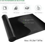 Windshield Tint Strip, 51.18"×7.87" Car Window Sun Visor Tints Film With Scraper, Universal Front Windscreen Heat Control Tint Strip Styling Decoration for Car Truck SUV RV - Image 2