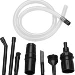 9pcs/Set Universal Vacuum Cleaner Attachments Accessories,Micro Vacuum Attachments for Car Detailing,Mini Micro Tool Car Vehicle Cleaning Kit Shop Vac