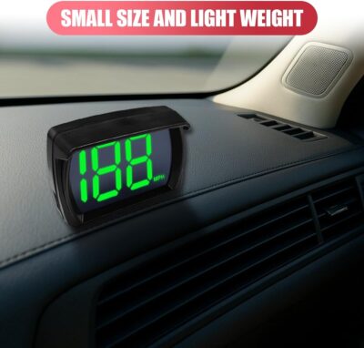 Car HUD GPS Digital Speedometer, Automotive MPH LED Large Font Head Up Display with USB Cable Plug & Play, Universal Vehicle Speed Meter for Golf Cart, Truck, SUV, Motorcycle(MP/H) - Image 4