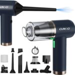 Car Vacuum Handheld Vacuum Portable Cordless, 18000Pa 5 in 1, 100W Brushless Motor, High Power Vacuum Cleaner with Window Breaker Hammer, LED Light, Multi-Nozzles for Car, Home, Pet, Office