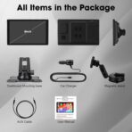 8'' Wireless Carplay Screen for Car, Portable Apple Car Play & Android Auto Car Stereo HD Touchscreen, Vertical/Horizontal Mode, Magnetic Mount, 5.0G WiFi, Voice Control & GPS Navigation - Image 9