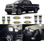 Super Bright 6000K White LED Interior Light Bulbs Kit Package for 2007-2019 2020 2021 Toyota Tundra + Install Tool