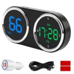 GPS Digital Speedometer for Car MPH, Universal HUD Speed Meter with LED Large Font, Plug Play for Car Truck Motor SUV Golf Cart All Vehicles (Colorful MPH KM/H Speedometer)