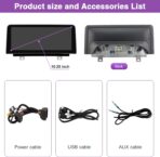 NINETOM 10.25 inch Touchscreen Wireless CarPlay Android Auto Multimedia Car Radio Receiver Compatible with BMW 3/4 Series NBT System, F30/F31/F32/F33/F34/F35/F36 (2013-2016) - Image 6