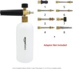 Amazon Basics Foam Cannon with 1/4-Inch Quick Connector for Pressure Washer, Snow Foam Lance for Car Washing, Adjustable Nozzle, 33-Ounce (1 Liter) - Image 6