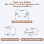 vocheer Small Pillow 11" x 7", Mini Travel Pillows for Sleeping, Tiny Pillow for Neck, Wrist, Lumbar, Knee, Pets, Multifunctional Machine Washable Pillows for Bed, Office, Travel, Camping, 1pc-Red - Image 4