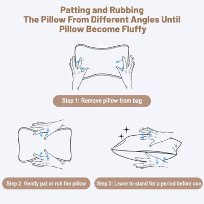 vocheer Small Pillow 11" x 7", Mini Travel Pillows for Sleeping, Tiny Pillow for Neck, Wrist, Lumbar, Knee, Pets, Multifunctional Machine Washable Pillows for Bed, Office, Travel, Camping, 1pc-Red - Image 4