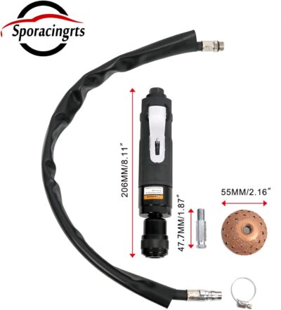 Sporacingrts 2500rpm Low Speed Air Tire Buffer Tire Repair Kit Polishing Cleaning Tool 35 mm Pneumatic Automatic Buffing Wheel Machine Tire Patch Tools Rear Exhaust - Image 2
