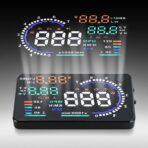 Majatou Car HUD, 5.5 Inches up Display Windshield Screen Display up Display for Car to Display a Huge Range of Car Statistics with OBDII or EUOBD Interface Plug () - Image 3