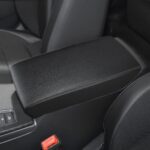 INTGET Center Console Cover for 2025 2026 Honda Civic Accessories 2022 2023 2024 Leather Interior 11th gen Civic Sport Hatchback Car Arm Rest Armrest Cover Lid Protector Seat Elbow (Gray Stitches)