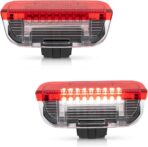 NJSBYL Led Door Panel Courtesy Lights for Atlas Arteon CC Eos Jetta MK5 MK6 Pasat-B6 NMS Golf MK7 Rabbit Footwell Step Welcome Light Side Door LED Projector Lamps White