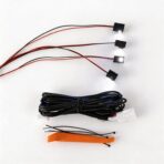 L2R for Toyota Highlander (2020-2025) Under Dash LED Footwell Ambient Light Kit Multicolor ABS Car Interior Accessories 4 PCS (White)