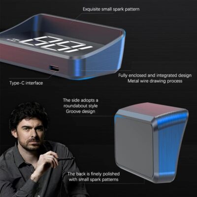 Car Speedometer KM/H GPS Head Up Display Digital Speed Meter Windshield Projector for Vehicles Auto Electronics Accessories Multi Functional LCD Display - Image 5