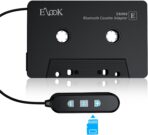 Elook Cassette to Bluetooth Adapter for Car with Micro SD Card Support/Hands-Free Call, 5.1 Bluetooth Cassette Receiver, Black