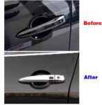 Chrome Exterior Door Handle Cover Trim for Nissan Altima Sentra 2020-2025 X-Trail T33 Rogue 2021-2024 Qashqai Accessories Decor (with Smart Key Holes)