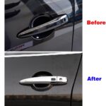 Chrome Exterior Door Handle Cover Trim for Nissan Altima Sentra 2020-2025 X-Trail T33 Rogue 2021-2024 Qashqai Accessories Decor (with Smart Key Holes)