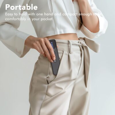 abyliee Upgraded Hidden Camera Detector - AI-Powered Anti-Spy Device, GPS Tracker & Bug Detector, Portable RF Signal Scanner for Hotels, Travel, Home & Office (Black) - Image 7