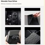 Memory Foam Car Armrest Cushion 2025 New Car Center Console Cushion Pad Car Truck Armrest Cover Auto Center Console Lid Center Armrest Cover Car Console Armrest Organizer Storage (Black and Red) - Image 6