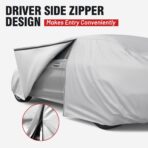 Favoto Car Cover Waterproof Outdoor - Custom Fit for Ford Mustang (1964-2024) All Weather with Reflective Stripe Snow Sun Dust UV Protection Full Exterior Cover - Image 3