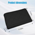 Hovom Car Center Console Armrest Pillow, 12.6"×7.87"×1.97" Leather Arm Rest Cover for Cars, Soft Comfortable Auto Armrest Cushion Pad, Vehicle Middle Console Cover, Car Accessories (Black) - Image 2