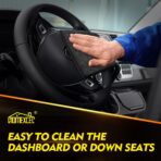 HOMEXCEL Black Microfiber Cleaning Cloth 6 Pack, 12.5 x 12.5 inch Microfiber Towels for Cars, Ultra Absorbent Car Washing Cloth, Lint Free Streak Free Cleaning Rags for Car, Kitchen, and Window - Image 4