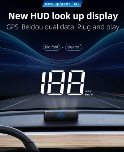 Car Head Up Display for Lincoln Continental 2017–2020, GPS Digital Speedometer, HUD Speedometer, Windshield HUD Head Up Display Suitable for All Cars,HUD + Reflective Film - Image 2
