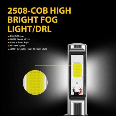AUXLIGHT 881 889 886 894 862 896 898 LED Fog Light Bulbs 6000K Xenon White, Super Bright High Power COB Chips LED Fog Daytime Running Lights DRL Bulbs Replacement for Cars, Trucks (Pack of 2) - Image 4