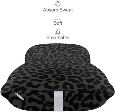 Car Neck Pillow for Neck Pain Relief for Dark Gray Black Leopard Cheetah Print for Men Women Adults Kids Travel Outdoor Office - Image 5