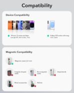 ESR for MagSafe Car Mount Charger,15W Magnetic Wireless Car Charger, for MagSafe Car Charging, Air Vent Dashboard Phone Holder Mount for iPhone Air 17 Pro Max 16 15 14 13 12, Galaxy S25, Fast Charging - Image 9