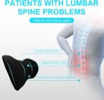 Lumbar Support Pillow for Office Chair, Memory Foam Lumbar Pillow for Lower Back Pain Relief (Black) - Image 5