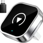 Wireless CarPlay and Android Auto Adapter, Ultra-Compact Aluminum Design with Dual-Band Technology, USB-C/USB-A Compatible for Wired CarPlay Vehicles