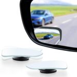 LivTee Blind Spot Car Mirror, HD Glass Frameless Convex Side Mirror Blindspot, Wide Angle Rear View Mirrors for SUVs, Trucks and RVs - Car Accessories