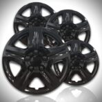 16" Gloss Black Hubcap Kit - ABS Deluxe for 'Monte Carlo' Style 4 Pack