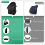 Lumbar Support Pillow for Office Chair Back Support Pillow for Chair Car Seat Back Support Ergonomic Back Chair Pillow Desk Chair Back Cushion for Back Pain Back Rest Pillow Lumbar Back support - Image 2