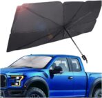 VAGURFO Car Sunshade Umbrella,Upgraded Windshield Cover Sun Shade,UV Reflecting Portable Front Window Cover,Universal Car Windshield Sunshades,UV Block for Front Windows,Fits Most Vehicles (55"x 31")