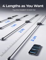 LISEN Multi Charging Cable, 3 in 1 Retractable Charging Cable, Retractable Car Charger with Type C/L/Micro USB Ports for iPhone 17 16 15 14 Pro/Samsung Galaxy S25/Kindle, Car Accessories for Women - Image 8