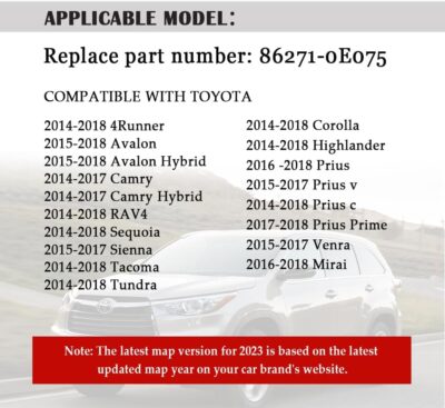 Navigation GPS SD Card - Latest US & Canada Maps Micro SD Card for Upgrading Your Car GPS Navigation System - 86271-0E075 Car Accessories Compatible with Toyota 4Runner RAV4 Tundra - Image 7