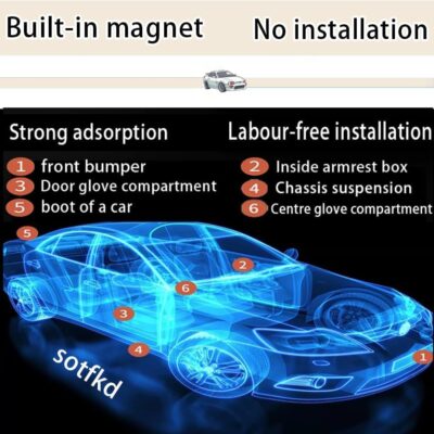 2 Pack GPS Tracker for Vehicles,Car Tracker Device Hidden,Tracker Device for Vehicles,Car GPS Tracker | Android and iOS Universal | Magnetic Shell | No Monthly Fee| View Historical Tracks | Waterproof - Image 2