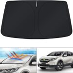 KUST Windshield Sun Shade for Honda CR-V 2007-2018 2019 2020 2021 2022 CRV Accessories Sunshade Window Sun Visor Foldable Block Sun UV Rays Keep Car Cooler