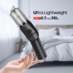 Portable Mini Car Vacuum Cleaner, High Power Cordless(400g) Handheld Rechargeable Vacuum Cleaner for Desk V06 - Image 3