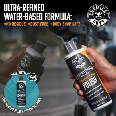 Chemical Guys InSynchro V45 Polish - 16 oz Medium Cut Car Polish for Cars, Trucks, SUVs, Motorcycles, and RVs - Removes Light Scratches, Swirls, and Haze - Restores Color Depth and High Gloss Finish - Image 4