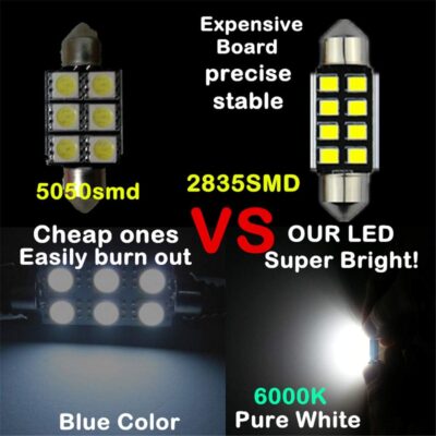 WLJH 17pcs 6000k White for BMW E46 1999-2006 Sedan Wagon Coupe Canbus Error Free Interior LED Light Packag Kit w/License Plate Light-2Yrs Warranty - Image 4