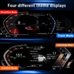 12.3 inch Digital Speedometer Replacement with HUD for 2011 2012 2013 2014 2015 2016 2017 BMW 5 Series F10 F11 F18 LCD car Dashboard Digital Gauge Instrument Cluster Digital Panel - Image 3